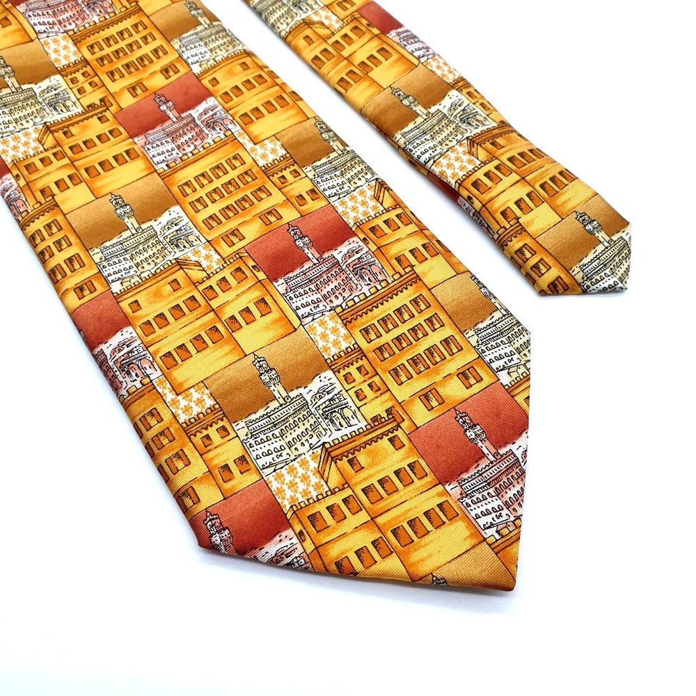 Fantaise Italiane Mens Italian Designer Necktie Accessory Office Work Casual - Picture 2 of 5